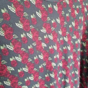NWT LuLaRoe Irma Top Rose Print